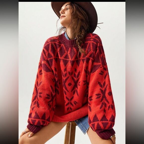 Bohemela Shein Women's Winter Casual Crew Neck Long Sleeve Sweater Oversized (S) - Picture 1 of 13